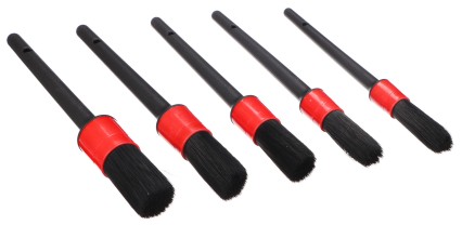 Súprava mäkkých precíznych štetcov na čistenie auta CAR DETAILING BRUSH 5 SOFT, 5ks