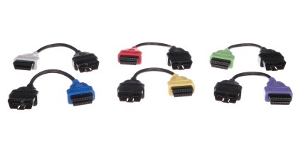 Kompletná sada OBD-II redukciou FiatECUScan pre osobné autá MECHANIC CABLE SET 3, 6ks