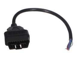 OBD-II predlžovací kábel s 16 pinmi samec-samica ukončený 30cm káblami MECHANIC CABLE 28