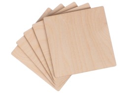 Drevené doštičky CREATIVE WOOD SET 5, 10 x 10 cm