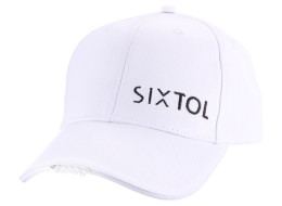 Šiltovka s LED svetlom B-CAP 25lm, nabíjací, USB, univerzálna veľkosť, bílá