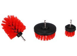 Sada kief na vŕtačku na čistenie auta CAR DETAILING DRILL BRUSH 3 MEDIUM, 3ks