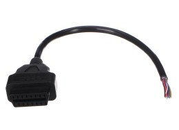 OBD-II predlžovací kábel s 16 pinmi samica-samec ukončený 30cm káblami MECHANIC CABLE 27